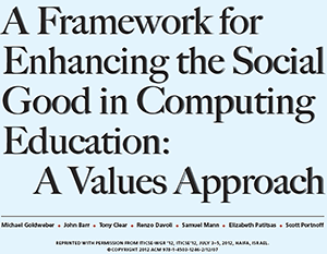 Enhancing Social Good in Computing